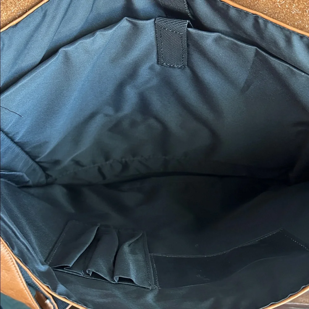 David‎ King Half Flap Messenger Bag-Tan